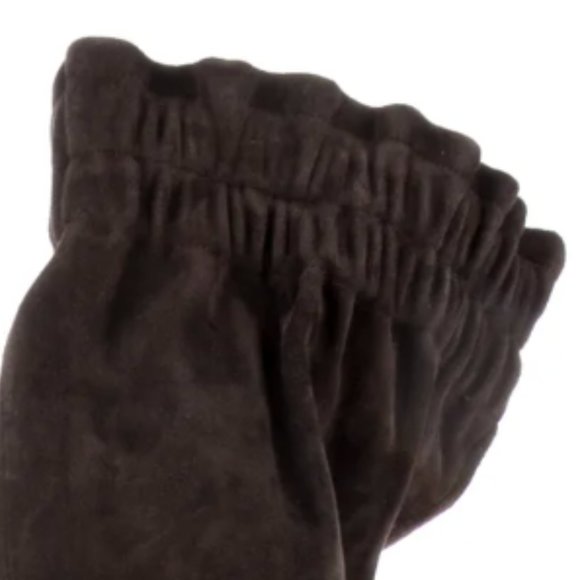 DOLCE & GABBANA suede over the knee THIGH BOOTS chocolate brown 37 6.5 scrunch - Picture 8 of 9